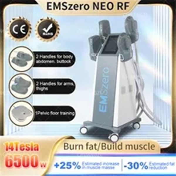 

factory outlet emsslim neo machine emszero 14 tesla electro magnetic muscle stimulator neo 6000w ems sculpting machine 4 pcs handles