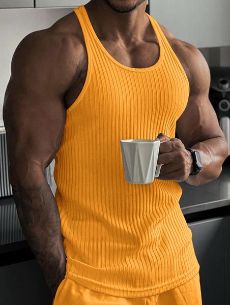 

men' tank 2023 summer plus size men clothing pure color singlets sleeveless fitness vest casual bodybuilding 230630, White;black