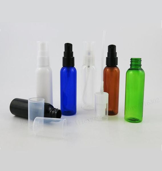 

50 x 60ml amber clear black white green pet plastic lotion pump bottle 60cc plastic bottle with pump 2oz shampoo pump bottle9500590
