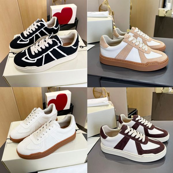 

designer's new flat-bottomed sports ethics training luxury men's and women's white shoes johnson & johnson fashion mm6 women&, Black
