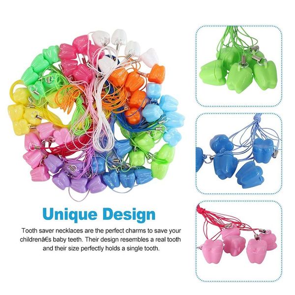 

keepsakes 50 pack baby tooth box organizer milk fairy storage with necklace souvenirs gift 230701