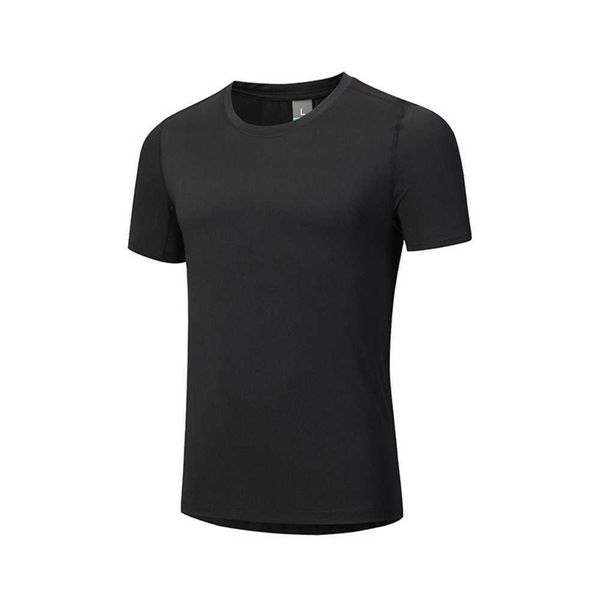 

ll outdoor men's sports solid color short sleeve breathable sweat absorption elastic slimming t2ul3p