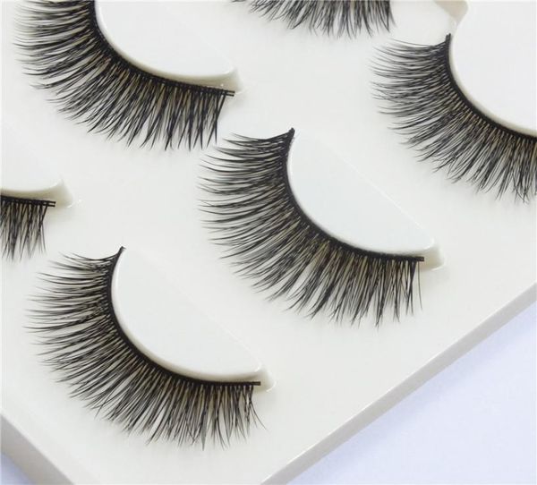 

3d mink false eyelash fashion 3 pairs handmade hair lashes thick fake faux eyelashes makeup beauty black box6545161
