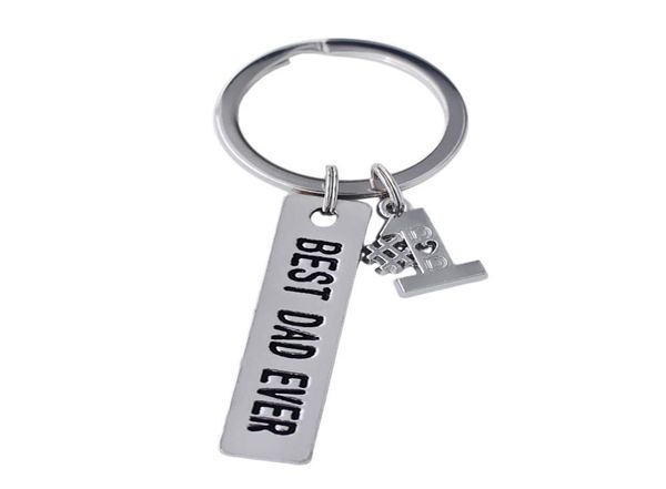 

popular father039s day gift keychain metal ancient silver label engraving dad ever pendant keyring love father jewelry9251577, Slivery;golden