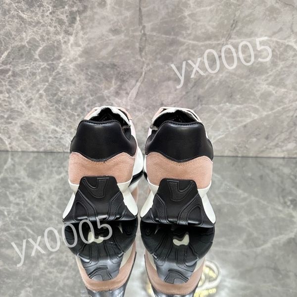 

new designer flat sneaker casual shoes calfskin leather white letter overlays platform fashion sneakers size 35-46 xsd230404, Black