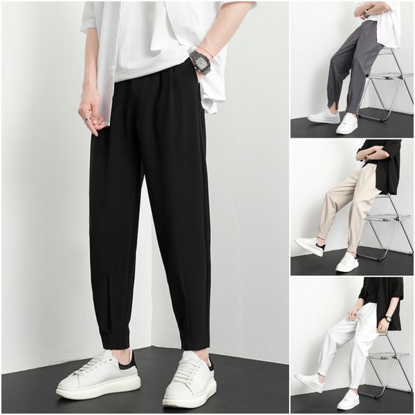 

men's pants classic anklelength breathable pantsshoplizee 230630, Black