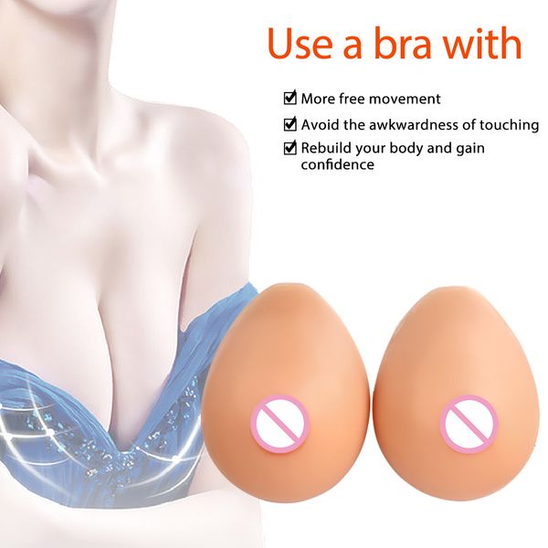 

breast form realistic fake boobs tits crossdresser boobs self adhesive silicone breast forms crossdresser shemale transgender drag queen 230