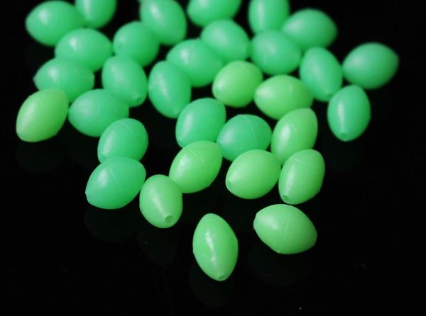 

tigofly 200 pcslot 10x7mm plastic oval luminous fishing beads glow in the dark floating sinking bobber bulk beads fly tying mater5308029