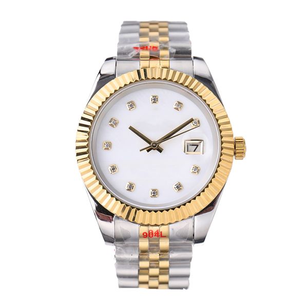 

luxury watch aaa mens watches reloj mechanical automatic 36 41mm fashion 904l stainless steel montre de luxe orologio horloge wristwatches d, Slivery;brown