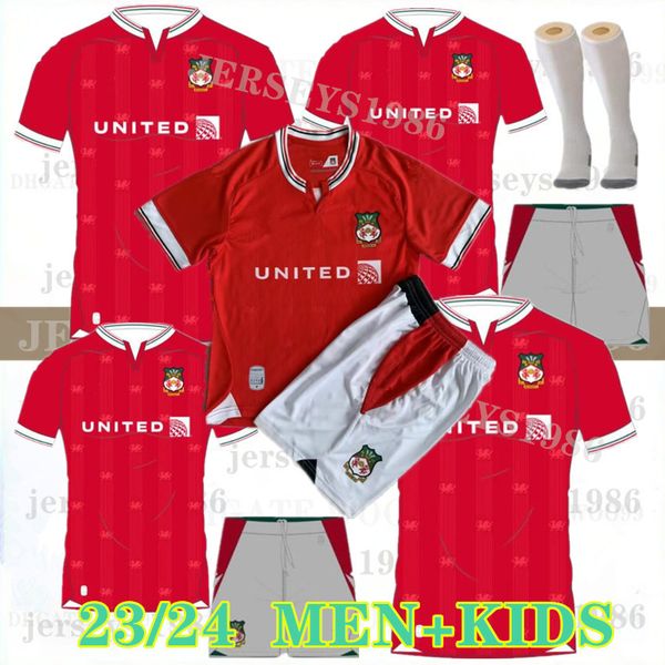 

2023 24 wrexham soccer jerseys 2023 2024 s. boden f. takyi p. rutherford s. wedgbury daniel allsopp billy ashcroft wrexham football shirt me, Black;yellow