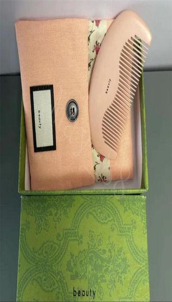 

fashion brand designer comb for girl wooden comb hair brushes pocket wood combs massage brushes care styling tool dust bag and out4547531, Silver