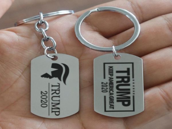 

6 style trump 2020 keychains pendant president election stainless steel keyring keep make america great key chain fashion jewelry 4371723, Red;brown