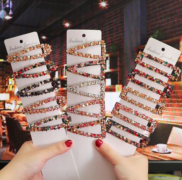 

shiny rhinestone elegant bb clips hairpin women girls hair clip pin barrettes accessories hairclip hairgrip headdress7686559, Slivery;white