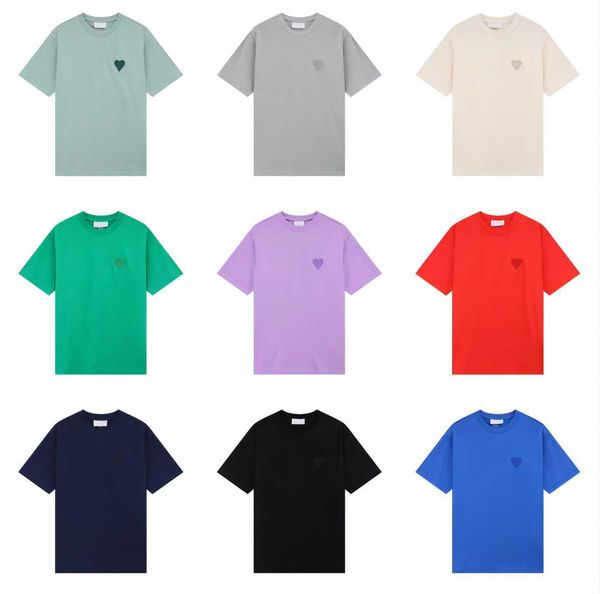

mens women designer of luxury t shirt fashion men s casual tshirt man clothing amis qutc t0, White;black