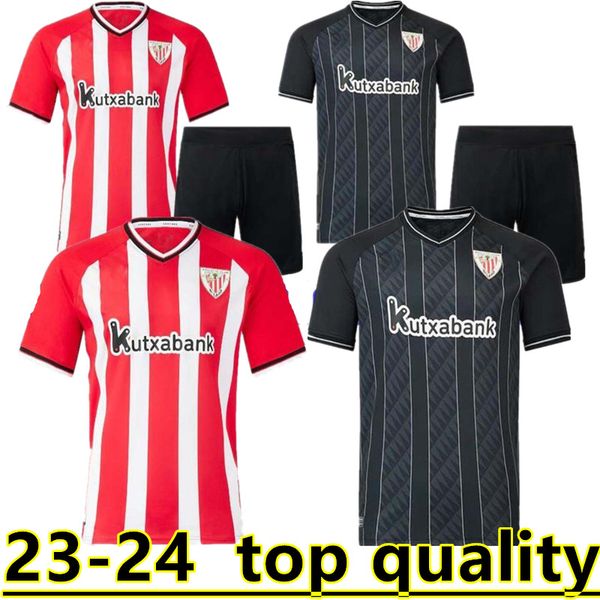 

23 24 club bilbao soccer jerseys berenguer 2023 muniain athletic williams football shirt raul garcia villalibre camiseta sancet third gk una, Black;yellow