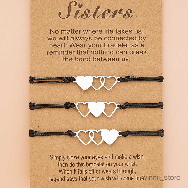 

charm bracelets charm friendship sister bracelets sister friend bracelet card soul sister bridesmaid lucky jewelry gift r230701, Golden;silver