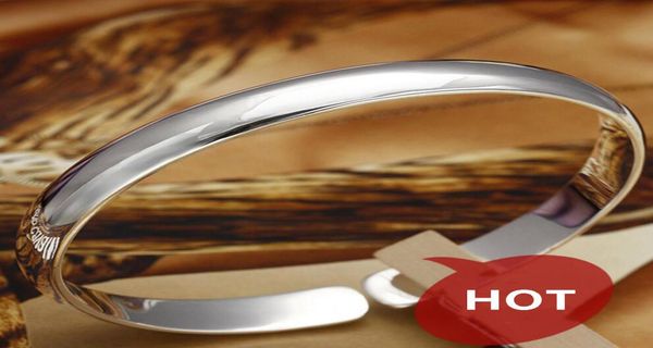 

whole chic 925 sterling silver cuff bracelet fashion classic bangles jewelry for women fashion new fashion open bracelets ban6037587, Black