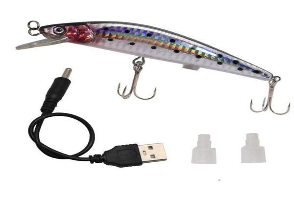 

vibrastrike flash lure fishing swimbait rechargeable usb fishing lures twitching minnow electronic fishing bait ye16 53 x21501629