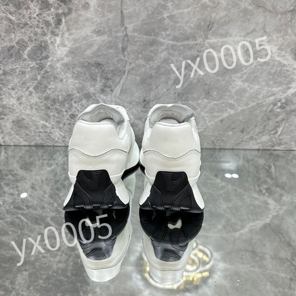 

2023 new designer flat sneaker casual shoe calfskin leather white letter overlays platform fashion sneakers size 35-46 xsd230404, Black