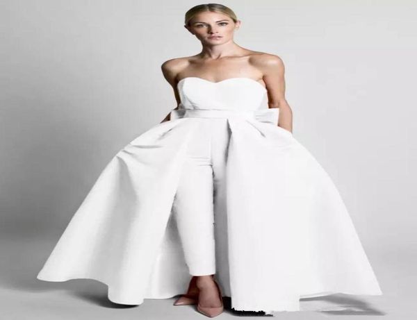 

krikor jabotian jumpsuits evening dresses with detachable skirt sweetheart prom gowns pants for women party dresses evening wear c7247191, Black;red