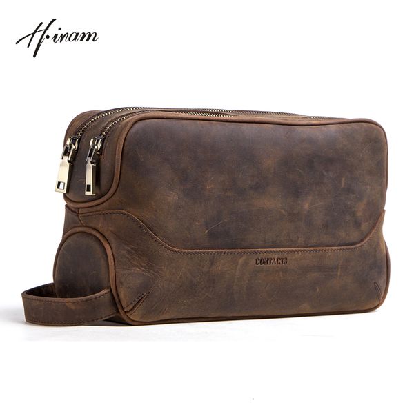 

cosmetic bags cases hiram luxury genuine leather toiletry bag cosmetic bag with large capacity cosmetic bags for men travel portable pouch z