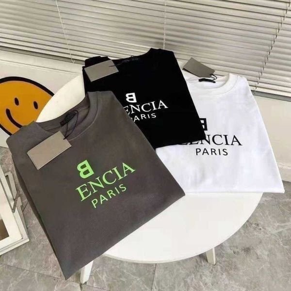 

summer mens t shirt double b letter printing short sleeved r t shirt men women casual trend tee shirt cotton oversized t-shirt, White;black