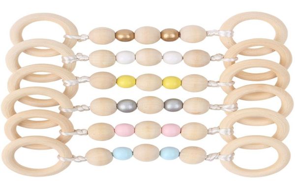 

baby wood teethers toddler kids round ring teething soothers necklace pendants newborn molars tooth chewable teething baby fitness1554967