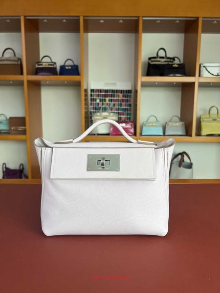 

designer h home 2424 tote bags dream purple mini2424 bag silver buckle mini swift pi handheld one shoulder messenger bag u carved with real