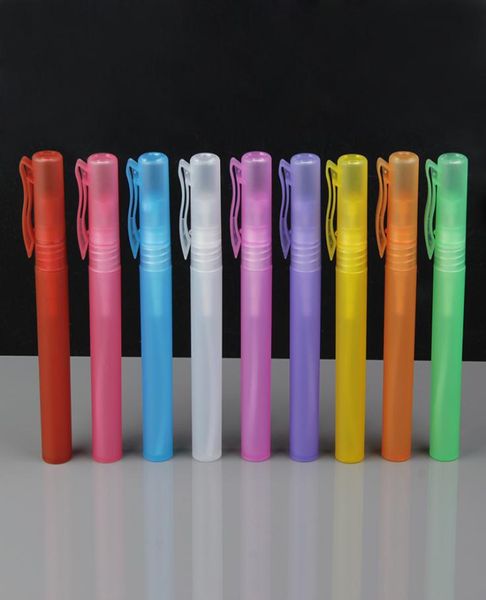 

whole 10ml travel portable pen shape perfume spray bottles mini refillable empty sample containers atomizer3886553