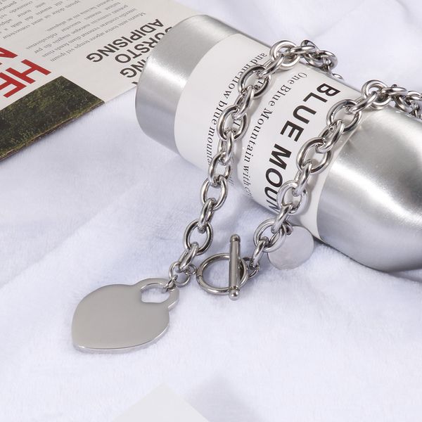 

fashion europen pendant necklaces pendants jewelry simple stars moon lover women and man alloy long heart round necklace festival gift, Silver