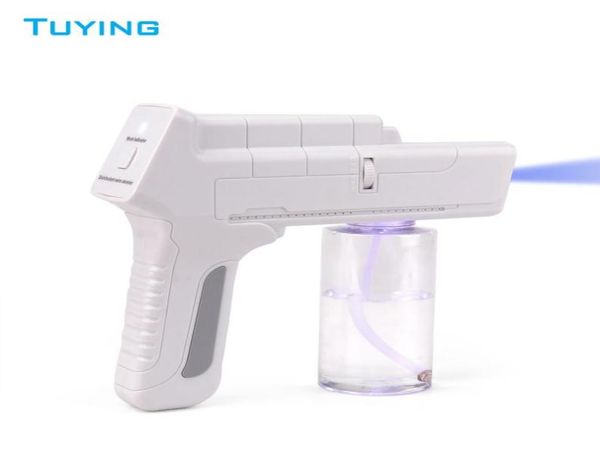 

portable wireless pistola sanitizante inalambrica blu ray anion nano spray gun for disinfection and alcohol spraying home use1005316