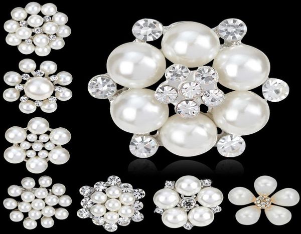 

crystal rhinestone flower brooch small collar pin gold plated brooches peal jewelry4307144, Gray