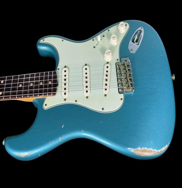 

2022 st 1960 custom shop 60 strat relic w roasted maple neck electric guitar9222630