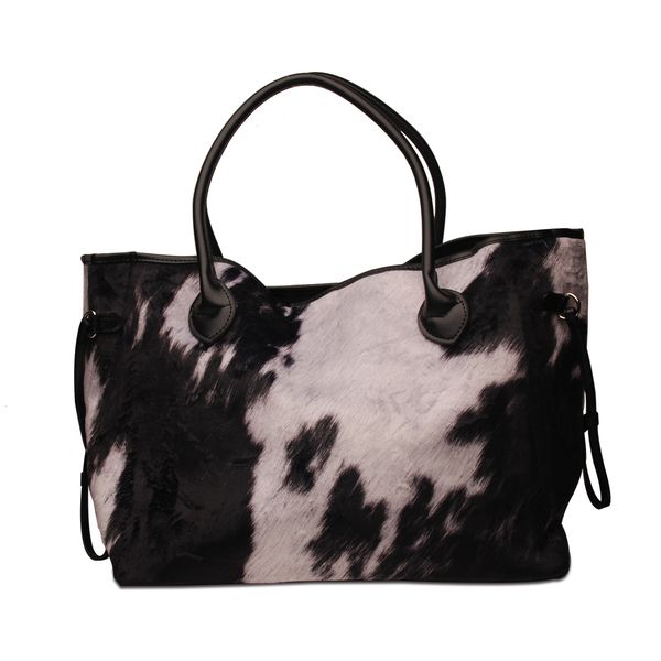 

shopping bags pre-order sample cow print suede hair on hide tote bag leather tote bag women shoulder bags leather handbag dom1071431 230630