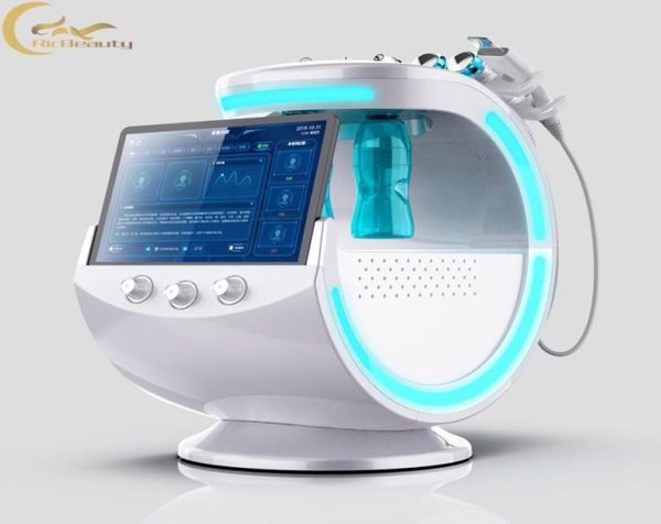 

face analysis 7 in 1 sprayer cool hammer rf skin care oxygen jet facial machine4145443, Black;white