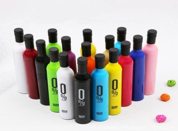 

wine bottle umbrellas foldable creative travel rain gear advertise custom sunshade uv silver colloid kids rainy sunny umbrella gif9120249, Red;brown