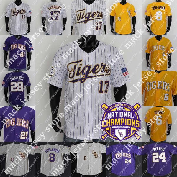 

2023 champions lsu baseball jersey paul skenes dylan crews gavin dugas 47 white ty floyd cade beloso brayden jobert jared jones alex bregman, Blue;black