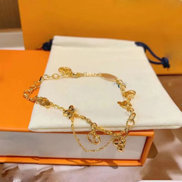 

designer necklace jewelry fashion gold chain logo element necklaces bracelets for woman lady party wedding engagement lovers gift jewelry wi, Silver