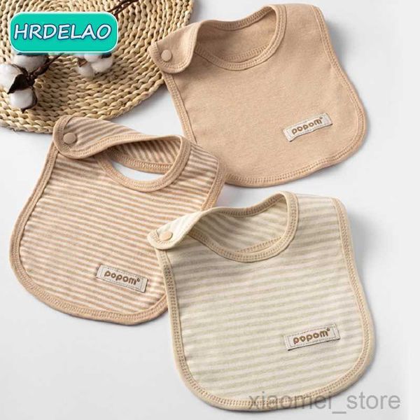

cloth diapers baby bib purity type saliva towel double layer colored cotton button bib newborn anti spitting bib for children giftshkd230701