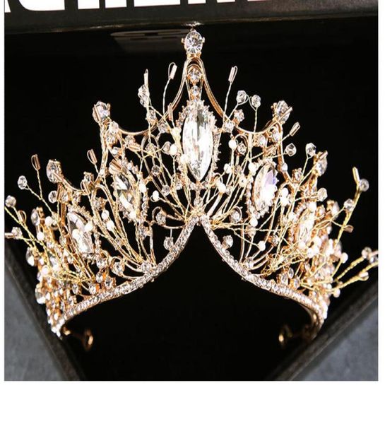 

designer headdress headpieces crystal diamond bride wedding hair cap dance crown auto show performance headband bn144188400, Silver