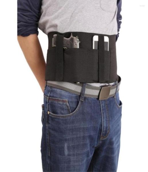 

waist support comea tactical belly band concealed carry gun holster righthand universal invisible elastic pistol girdle7296151, Black;gray
