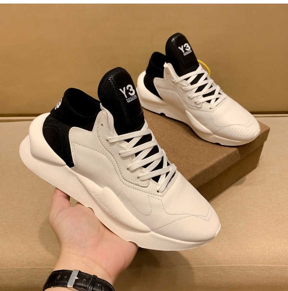 

y3 dad shoes super couple shoes 2023 new black and white contrast leather fashion brand men's shoes and sports shoes
