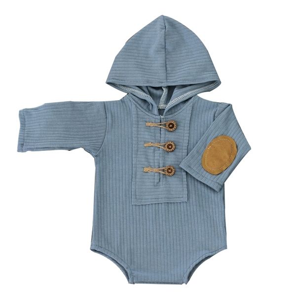 

keepsakes hooded baby boy romper born pography props button costume poshoot outfit infant accessories 230701