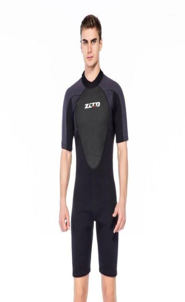 

swim wear zcco 3mm neoprene thick wetsuit men short sleeve scuba surfing sun protection warm snorkeling deep diving suit2224087
