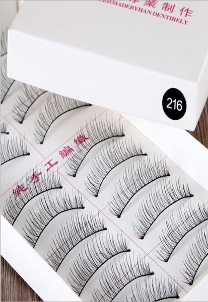 

10pairsbox handmade soft natural training lashes false eyelashes extension for beginners teaching lashes makeup tool9670301