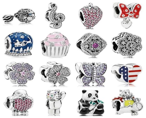 

pdb zz 35 quality exquisite jewelry shining butterfly red robin sweet music pan strawberry charm pearl ladies festival gift t200504608093, White
