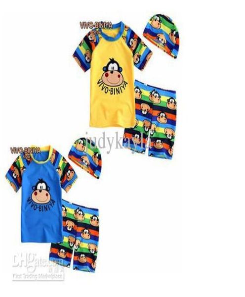 

lovely design swimsuit 26 year child swimsuit baby swimming suit kids boy 2 pcs swimwearhat8793416, Black