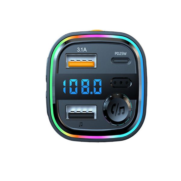 

c25 car mp3 player pd25w fast charging bluetooth hands-call fm transmitter car mp3