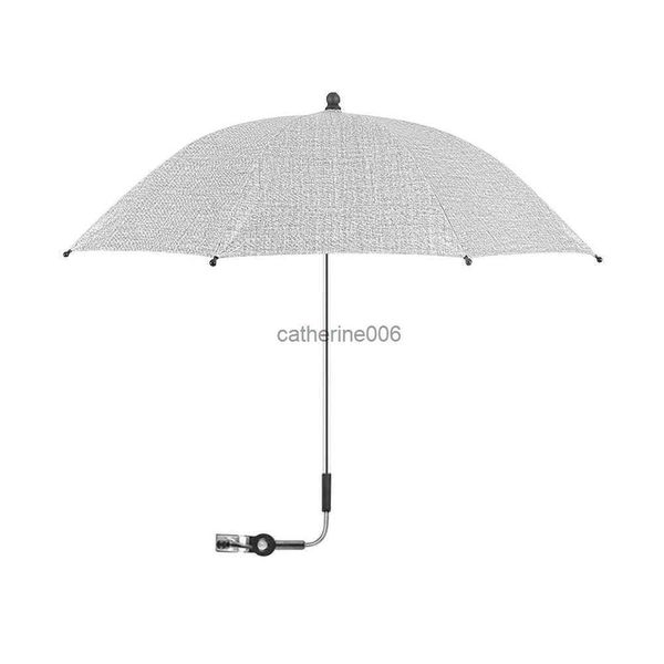 

portable baby stroller parasol - universal waterproof pram umbrella with clamp - 360 degree adjustable for trolley bike wheelc l230625