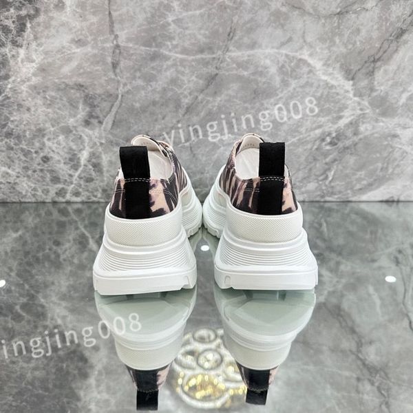 

new luxury designer brand shoe for men women fashion embossed grained calf leather platform runner trainers sneakers xinshidai230409, Black